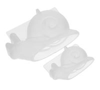 ELEOUTI 2 Piezas Moldes de Silicona para Manualidades Molde Reutilizable para Figuras de Caracol para Decoración DIY Hogar y Jardín