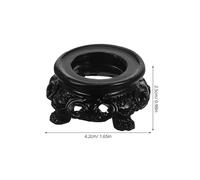 ELEOUTI 2 Piezas Soporte de Bola de Cristal de Resina Hueco Base Redonda Decorativa para Esferas de Cuarzo Exhibidor Resistente para Adornos y Esferas Decorativas