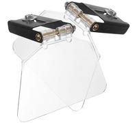 ELEOUTI 2 Protectores de Banco de 6 Pulgadas, Escudos Transparentes de Protección Ocular para Esmeriladora de Banco, Cubierta Protectora de Plástico Resistente para Herramientas