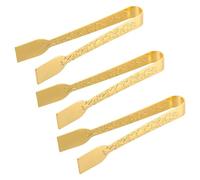 ELEOUTI 3 Pinzas Metálicas Árabes para Quemador de Incienso, Herramientas para Cocina y Barbacoa, Color Dorado, Accesorios para Aromaterapia en Meditación y Decoración del Hogar
