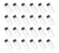 ELEOUTI 30 Botellas de Vidrio de Laboratorio de 30 Ml Boca de Rosca, Material de Vidrio Borosilicato Blanco, Práctico y Fácil de Rellenar para Hospital y Escuela
