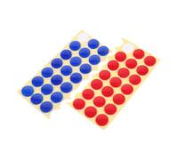 ELEOUTI 40 Unidades Tapas Decorativas para Grifería en Rojo y Azul, Compatibles Generales, Hechas de Plástico Diseño Moderno para Baño y Cocina