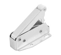 ELEOUTI 6 Pestillos de Resorte Automáticos Grandes para Puertas de Gabinete, Bloqueo de Rebote de Acero y Abs Resistente, Incluye 36 Tornillos, Cierre a Presión para Muebles y Armarios,