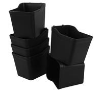 ELEOUTI 6 piezas Accesorios Tablero Perforado Negro Organizador con Vasos de Almacenamiento para Garaje Taller Oficina Cocina y Espacio Multifuncional