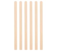 ELEOUTI 6 Piezas Varillas de Madera Caqui Forma Triangular Isósceles, Versátiles para Molduras de Ventana y Aplicaciones en Decoración de Interiores y Manualidades