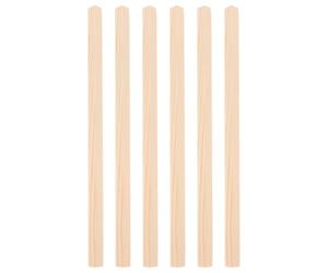 ELEOUTI 6 Piezas Varillas de Madera Caqui Forma Triangular Isósceles, Versátiles para Molduras de Ventana y Aplicaciones en Decoración de Interiores y Manualidades