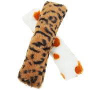 ELEOUTI Almohadas de Peluche Hierba Gatera para Gatos 2piezas, Juguetes Interactivos de Interior Textura de Pelaje Realista para Morder y Reducir la Soledad