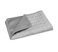 ELEOUTI Almohadilla Refrescante para Mascotas Tamaño S 50X40 CM Tapete de Enfriamiento para Perros y Gatos Manta Refrescante de Verano Gris Resistente a Rayones y Fácil de Limpiar