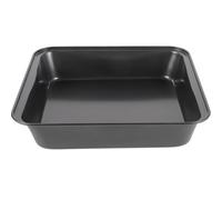 ELEOUTI Bandeja Cuadrada para Hornear de Acero al Carbono 24.5x25x4.8 Cm Antiadherente para Horno, Molde para Pizza y Galletas, Apta para Horno Doméstico y Uso en Restaurante