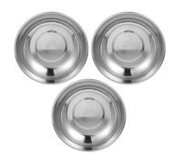 ELEOUTI Bandeja para Báscula de Laboratorio Acero Inoxidable 25 Cm 3 Piezas Tazón de Báscula Electrónica para Pesar Alimentos Precisión Industrial Científica