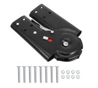 ELEOUTI Bisagra de Escalera Plegable de Hierro Negro Juntas Planas de 5cm y Tornillos, Accesorio Reforzado para Escaleras Que Ahorra Espacio y Es Fácil de Montar