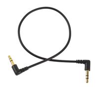 ELEOUTI Cable Auxiliar de Audio de 3,5 Mm Doble Ángulo de 90 Grados, Cable Corto de Cobre Esmaltado para Transmisión Estable en Coches y Ordenadores