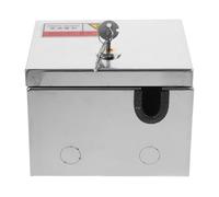 ELEOUTI Caja Protectora de Enchufe para Exterior de Acero Inoxidable Caja Eléctrica Mediana con Cerradura Cruzada Protección contra Lluvia para Estación de Carga y Uso Industrial