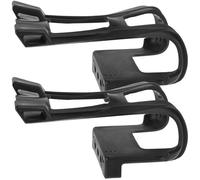ELEOUTI Calapiés de Jaula de Pedal para Bicicleta de Montaña, 2 Piezas de Plástico Negro Instalación Rápida y Diseño Antideslizante para Ciclismo Interior y Exterior