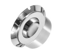 ELEOUTI Cenicero sin Humo de Acero Inoxidable 304, Redondo y Grande, Estilo Nórdico Minimalista para Escritorio, Hogar y Oficina, Diseño Creativo y Fácil de Limpiar