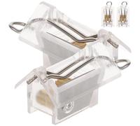 ELEOUTI Cerraduras de Seguridad Compactas de Pom Resistentes y Duraderas 4 Piezas para Mecanismos de Bloqueo y Control de Cable para Cordones de Persianas de Lamas
