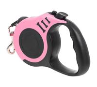 ELEOUTI Correa Retráctil para Perro Portátil Color Rosa Material Abs, Función de Auto Estiramiento Adecuado para Pasear y Entrenar Mascotas Pequeñas y Medianas