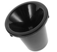 ELEOUTI Cubo para Escupidera de Vino Negro, Doble Asa, de Plástico PP Resistente, Cubitera Portátil para Hielo y Bebidas, Adecuado para Cata de Vinos y Uso en Hogar, Bares y Eventos