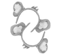ELEOUTI Diadema de Peluche Orejas de Koala para Adultos y Mujeres, Cómoda y Versátil, Adecuado para Spa Accesorio para Fotos, Pack de 2 Unidades