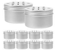 ELEOUTI Estuche de Entrenamiento de Olfato para Perros 10 Recipientes Metálicos de 120 Ml, Caja para Olfatear y Estimular el Sentido del Olfato, Adecuado para Perros de Trabajo y