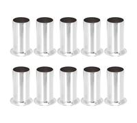 ELEOUTI Fundas para Portalámparas de Candelabro Europeo 30x60 Mm Cromadas 10 Piezas Manguitos de Hierro Resistentes para Base de Lámpara Araña de Cristal Decoración Hogar