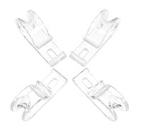 ELEOUTI Ganchos para Persianas Enrollables 4 Unidades Transparentes Clips de Fijación de Cadena de Cuentas para Cortinas y Estores, Accesorio de Seguridad para Cordón, Montaje Sencillo