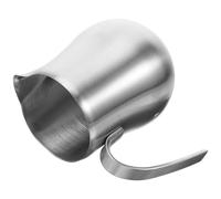 ELEOUTI Jarra Ergonómica Inoxidable Espumadora de Acero Leche de 650 de Ml con Asa Ligera Fácil de Verter y Adecuado para Preparar Café y Cappuccino