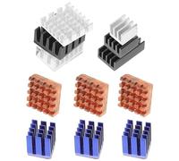 ELEOUTI Kit de Disipadores de Calor Pasivos de Materiales Mezclados de 12 Piezas con Pasta Térmica Adhesiva y Cinta Térmica Doble Cara para Placa de Desarrollo 3b Fácil de Instalar