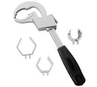 ELEOUTI Llave Ajustable Multifunción para Grifo de Baño y Fregadero, Llave Inglesa Pequeña con Mango Ergonómico Antideslizante, Herramienta de Fontanería Profesional para Reparación