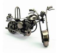 ELEOUTI Modelo de Motocicleta Escultura Única de Hierro Vintage de Motocicleta Pequeña en Tono Bronce para Decoración del Hogar y Juguetes para Amantes de Motos