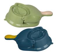 ELEOUTI Moldes Manuales de Pp y Grosor Uniforme Operación Simple para Hacer Empanadillas de Masa Hervida, 2 Piezas para Cocina Doméstica