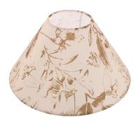 ELEOUTI Pantalla de Lámpara de Tela E27 y Ambiente Confortable Patrón Floral, Estructura de Hierro y Tejido Grueso, Estilo Nórdico Moderno para Decoración del Hogar