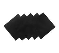 ELEOUTI Placa de Aluminio Anodizado Negro 5052, Lámina Industrial 0,5 Mm 100x100 Mm, 5 Piezas para Bricolaje y Manualidades Industriales