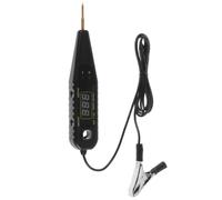 ELEOUTI Probador Digital de Circuitos LED para Automóviles, Comprobador de Sistemas Eléctricos Automotrices, Negro, Plástico y Metal, Pantalla Digital, Prueba de Voltaje Color Aleatorio
