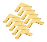 ELEOUTI Protector de Esquinas de Hierro Dorado Estilo Antiguo para Libros y Menús, 10 Piezas, Resistente y Decorativo para Manualidades DIY