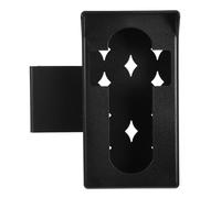 ELEOUTI Soporte para Timbre de Puerta sin Taladro Capota Metálica Negra, Montaje Antirrobo Compatible Ring y Blink, Adecuado para Apartamentos y Protección Exterior