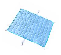 ELEOUTI Tapete Refrescante para Mascotas y Perros, Cojín Fresco Rectangular de Tela Azul, Plegable Necesidad de Refrigeración, Adecuado para Descanso en Escritorio