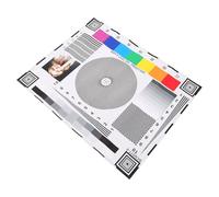 ELEOUTI Tarjeta de Calibración para Monitor de Cctv 40x32 Cm Adhesiva, Herramienta de Alineación de Enfoque de Lente, Tabla de Prueba de Resolución, Accesorio para Configuración