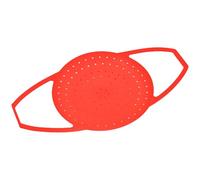 ELEOUTI Vaporera de Silicona Plegable Roja Mango Aislante para Cocinar Frutas y Salchichas Fácil de Usar y Limpiar