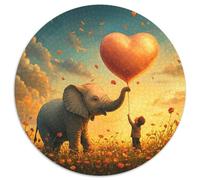 Elephant 1000 Piece Jigsaw Puzzle For Adults Challenging Game Stress Relief Puzzle Exercise The Memory of The Brain for Adults and Kids, Age 12 Years Up 1000pcs (67.5x67.5cm)