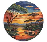 Elephant 1000 Piece Jigsaw Puzzle For Adults Educational Games Stress Relief Puzzle Cultivate The Spirit of Teamwork for Adults and Kids, Age 12 Years Up 1000pcs (67.5x67.5cm)