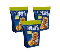 Elephant Baked Squeezed Pretzels Juego de 3 - Granos mixtos, Classic & Spicy Crunch 3 x 80 g by Needforsweet