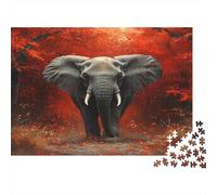 Éléphant Dans la forêt 52x38cm/1000pcs Puzzles Adaptés Aux Adultes Et Aux Personnes Âgées De 14 ANS Et Plus