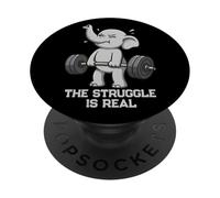Elephant Deadlift Gymrats Struggle Is Real Lifting Hombres Mujeres PopSockets PopGrip Adhesivo