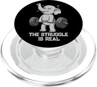 Elephant Deadlift Gymrats Struggle Is Real Lifting Hombres Mujeres PopSockets PopGrip para MagSafe