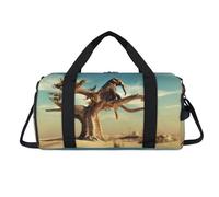 Elephant in Dry Tree - Bolsa deportiva con compartimento para zapatos, diseño de elefante, para fin de semana, viajes, gimnasio, organizador de equipaje para mujeres, hombres, niños y niñas