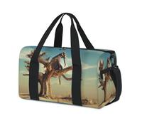 Elephant in Dry Tree - Bolsas de lona deportivas para niños, niñas, niños, mujeres, hombres, elefante, durante la noche, fin de semana, bolsa de viaje para llevar al gimnasio, bolsas de lona casuales