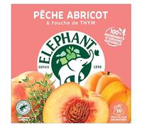 Elephant, Infusión aromatizada, sabor a melocotón, albaricoque y tomillo, Rainforest Alliance, ingredientes 100% naturales, 20 bolsas piramidales