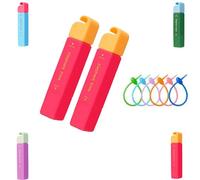 Elephant Kiss Stain Remover, 3-Second Stain Remover Pen for Clothes, 2025 New 12ml Portable Spot Cleaner, ElephantKiss 2-in-1 Active Eraser & Brush With Lanyard Travel & Pocket-Sized (Red*2)