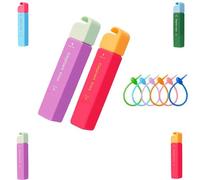 Elephant Kiss Stain Remover, 3-Second Stain Remover Pen for Clothes, 2025 New 12ml Portable Spot Cleaner, ElephantKiss 2-in-1 Active Eraser & Brush With Lanyard Travel & Pocket-Sized (Purple+Red)